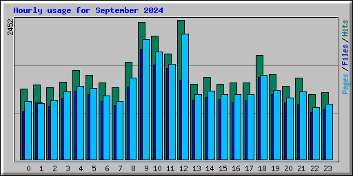 Hourly usage for September 2024